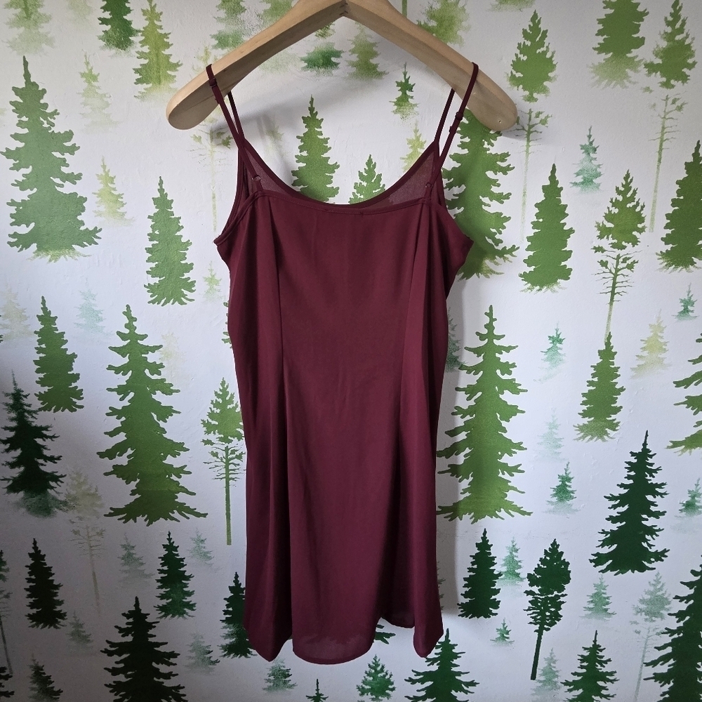 Halogen Burgundy Slip Lining Dress - Picture 2 of 8